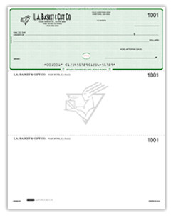 laser logo business checks